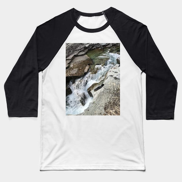 White Water Stream Baseball T-Shirt by Sparkleweather